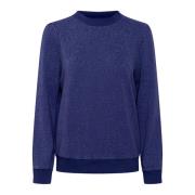 Saint Tropez Gandysz Sweatshirt Midnight Sail Blue, Dam