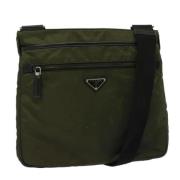 Prada Vintage Pre-owned Nylon prada-vskor Green, Dam