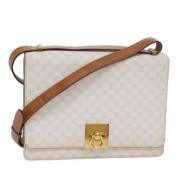 Celine Vintage Pre-owned Laeder axelremsvskor White, Dam