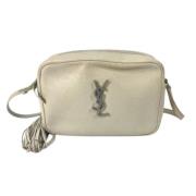 Yves Saint Laurent Vintage Pre-owned Laeder crossbodyvskor Beige, Dam