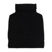 Yves Salomon Ullig snood Black, Dam