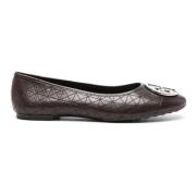 Tory Burch Quiltade Ballerinaskor Brown, Dam