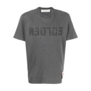 Golden Goose Logo Print T-shirt Grå Gray, Herr