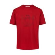 Iceberg Vitruvian Garfield Print T-shirt Red, Herr