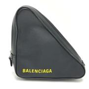 Balenciaga Vintage Pre-owned Laeder kuvertvskor Black, Herr