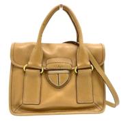 Prada Vintage Pre-owned Laeder prada-vskor Beige, Dam