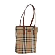 Burberry Vintage Pre-owned Canvas totevskor Beige, Dam