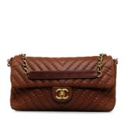 Chanel Vintage Pre-owned Laeder handvskor Brown, Dam