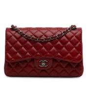 Chanel Vintage Pre-owned Laeder axelremsvskor Red, Dam