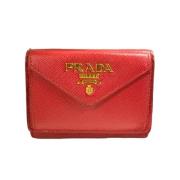 Prada Vintage Pre-owned Laeder plnbcker Red, Dam