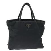 Prada Vintage Pre-owned Nylon totevskor Black, Dam