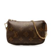 Louis Vuitton Vintage Pre-owned Canvas handvskor Brown, Dam