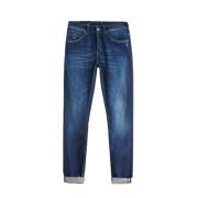 Dondup Skinny Fit Låg Midja Stretch Denim Blue, Herr