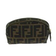 Fendi Vintage Pre-owned Canvas necessrer Brown, Dam