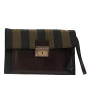 Fendi Vintage Pre-owned Canvas kuvertvskor Black, Dam