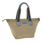 Gucci Vintage Pre-owned Canvas totevskor Beige, Dam