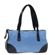 Prada Vintage Pre-owned Nylon prada-vskor Blue, Dam