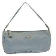 Prada Vintage Pre-owned Nylon necessrer Blue, Dam