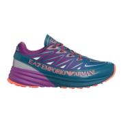 Emporio Armani EA7 Multifärgad Snörning Sneakers Multicolor, Dam