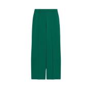 Max Mara Weekend Vida Ben Ull Stretch Byxor Green, Dam