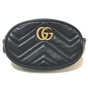 Gucci Vintage Pre-owned Laeder gucci-vskor Black, Dam