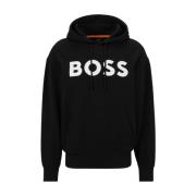 Hugo Boss Hoodies Black, Herr