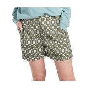 Hartford Bohemisk Bomullsshorts med Fantasimotiv Multicolor, Dam