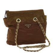 Prada Vintage Pre-owned Nylon prada-vskor Brown, Dam