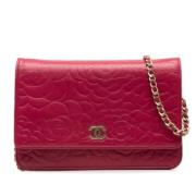 Chanel Vintage Pre-owned Laeder chanel-vskor Pink, Dam