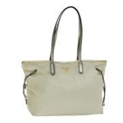 Prada Vintage Pre-owned Nylon prada-vskor White, Dam