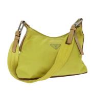 Prada Vintage Pre-owned Nylon prada-vskor Yellow, Dam