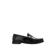 Saint Laurent Läder penny loafers Black, Dam