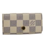 Louis Vuitton Vintage Pre-owned Canvas nyckelhllare White, Dam