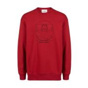 Iceberg Vitruvian Garfield Broderad Sweatshirt Red, Herr