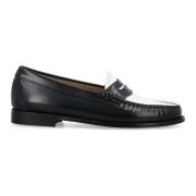 G.h. Bass & Co. Klassisk Loafer Svart Vit Skor Black, Dam