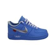 Off White Laeder sneakers Blue, Dam