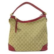 Gucci Vintage Pre-owned Canvas axelremsvskor Brown, Dam