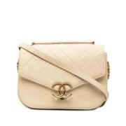 Chanel Vintage Pre-owned Laeder chanel-vskor Beige, Dam