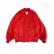 Max Mara Bomber Jackets Red, Dam