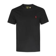 Ralph Lauren Avslappnad Bomull T-shirt Black, Herr