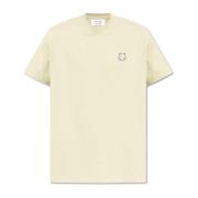 Maison Kitsuné T-shirt med logopatch Green, Herr