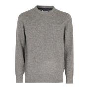 Barbour Klassisk Crewneck Tröja Gray, Herr