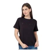 Champion Dam T-shirt i Klassisk Svart Black, Dam