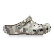 Crocs Tryckt Camo Träsko Sandaler Gray, Herr