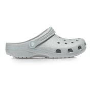 Crocs Glitter Classic Träskor Gray, Dam