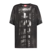 Diesel T-shirt T-Buxt-P5 Black, Dam