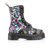 Dr. Martens Blommig högmodell läderskor Multicolor, Dam