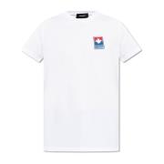 Dsquared2 T-shirt med logotyp White, Herr