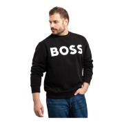 Hugo Boss Herr svart bomullströja Black, Herr