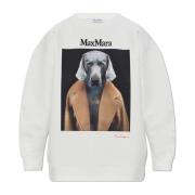 Max Mara Tryckt sweatshirt White, Dam